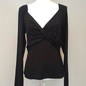 Favorite Daughter Black Long Sleeve Top